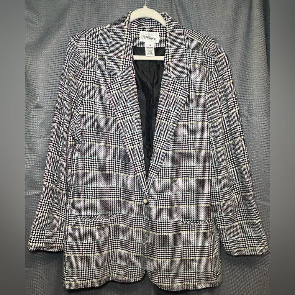 Worthington Plaid Blazer